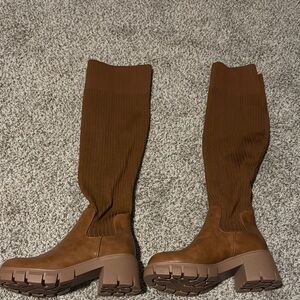 Brown Knee-High Women's Boots